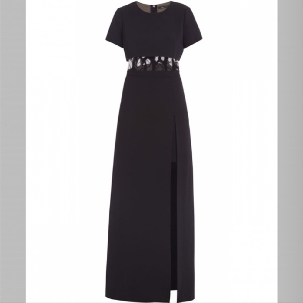 BCBG Maxazria Black Floor Length Dress